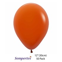 Sempertex Fashion Sunset Orange 12" Latex Balloons 50pk