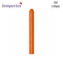 Sempertex Fashion Sunset Orange 260 Latex Balloons 100pk