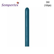 Sempertex Fashion Deep Teal 260 Latex Balloons 100pk
