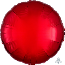 Metallic Red Circle 18" Foil Balloon