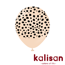 Kalisan Printed 12" Cheetah Blush Latex Balloons 25pk