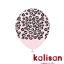 Kalisan Printed 12" Leopard Light Pink Latex Balloons 25pk