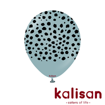 Kalisan Printed 12" Safari Cheetah - Storm Latex Balloons 25pk