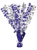 Purple Birthday Glitz Age 40 Foil Balloon Weight Centrepiece 16.5"