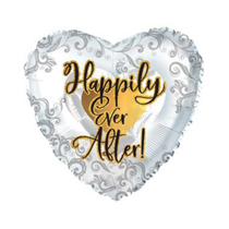 Happily Ever After 17" Heart Shaped Foil Balloon