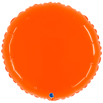 Grabo 21" Shiny Orange Round Foil Balloon