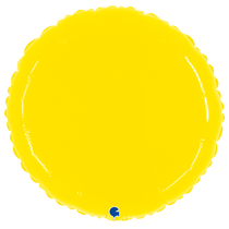 Grabo 21" Shiny Yellow Round Foil Balloon