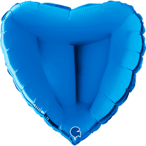 Grabo Blue 22" Heart Foil Balloon