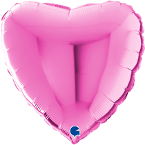 Grabo Pink Fuchsia 22" Heart Foil Balloon