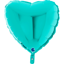 Pastel Tiffany 22" Foil Heart Balloon