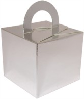 Balloon Weight/Gift Boxes Silver - 10pk