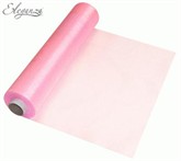 Pink Sheer Organza Roll - 29cm x 25m