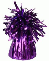 Purple 6oz Foil Tassel Balloon Weight