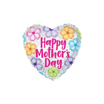 Happy Mother's Day Curly Flowers 9" Mini Shape Foil Balloon
