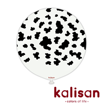 Kalisan 24" Printed White Cow print Latex Balloon 1pk