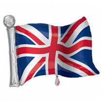 Great Britain Union Jack Flag 27" Supershape Foil Balloon