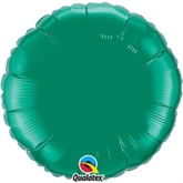 Emerald Green 18" Round Foil Balloon Pkgd