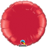 Ruby Red 18" Round Foil Balloon
