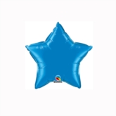 Qualatex Sapphire Blue 4" Star Foil Balloon