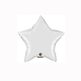 White 4" Star Foil Balloon