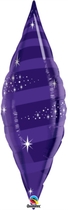 Quartz Purple 38" Foil Taper Swirl