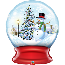 Christmas Snow Globe 36" Large Shape Foil Balloon