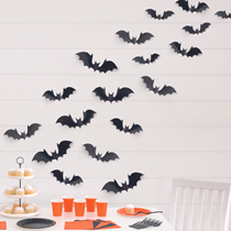 Halloween Flying Bats Wall Decoration Kit