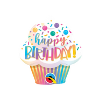 NEW Mini Happy Birthday Ombre 14" Foil Balloon