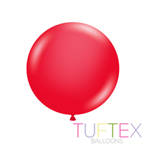 Tuftex Standard Red 24" Latex Balloons 3p