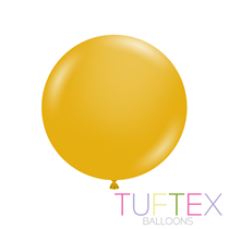 Tuftex Standard Mustard 24" Latex Balloons 25pk