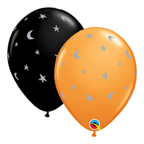  Qualatex Crescent Moons & Stars 11" Latex Balloons 25pk