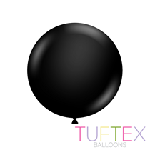 Tuftex Standard Black 24" Latex Balloons 25pk