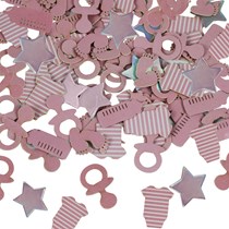 Pink Baby Shower Paper & Foil Confetti
