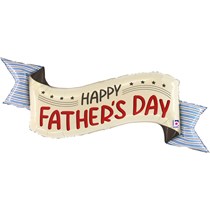 Happy Father's Day Banner 51" Large Foil Balloon