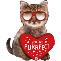 You're Purrfect Large 32" Foil Balloon