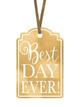 Best Day Ever! Gift Tags 25pk - Gold