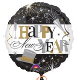 Elegant Happy New Year 18" Foil Balloon