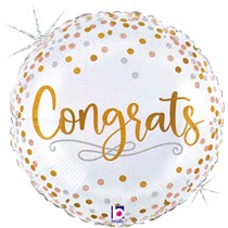 Congrats Confetti 18" Foil Balloon