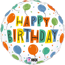 Grabo 18" Happy Birthday Party Balloons Foil Balloon