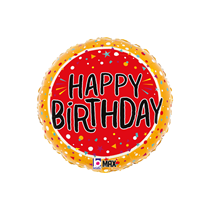 Grabo Happy Birthday Fun Confetti 18" Foil Balloon