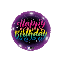 Grabo Happy Birthday Neon 18" Foil Balloon