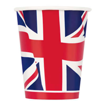 Union Jack 9oz Paper Cups 8pk