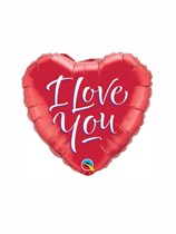 Valentine Red I Love You Foil Balloon 9"