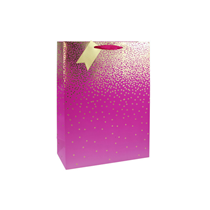 Pink And Gold Ombre Large Gift Bag 6pk