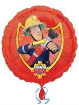 Fireman Sam 18" Round Foil Balloon