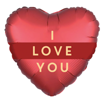 I Love You Red Heart 18" Foil Balloon