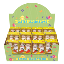 Easter Mini Bunnies With Carrots 24pk
