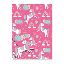 Unicorn Pink Gift Wrap - 2 Sheet, 2 Tag
