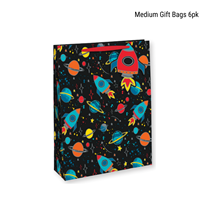 Space Medium Gift Bag 6pk