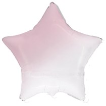 Pink White Gradient 32" Foil Star Balloon